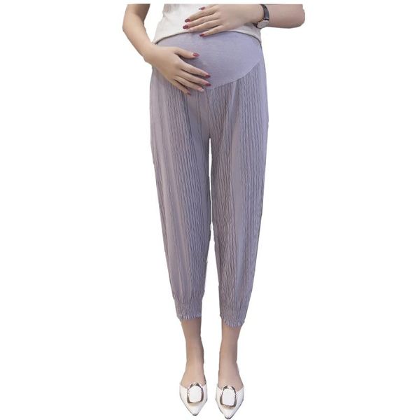 maternity bottoms 2021 summer pregnant women chiffon haroun pants solid color ankle-length pleated stretched hem empire belly trousers, White
maternity bottoms 2021 summer pregnant women chiffon haroun pants solid color ankle-length pleated stretched hem empire belly trousers, White
