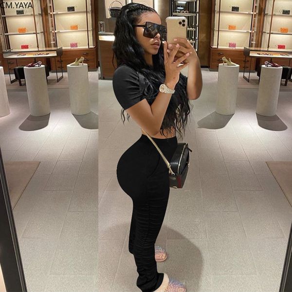active wear solid womens set t-shirt staed bellbottom jogger pants suit sport trasuit two piece set outfitsby air, White
active wear solid womens set t-shirt staed bellbottom jogger pants suit sport trasuit two piece set outfitsby air, White