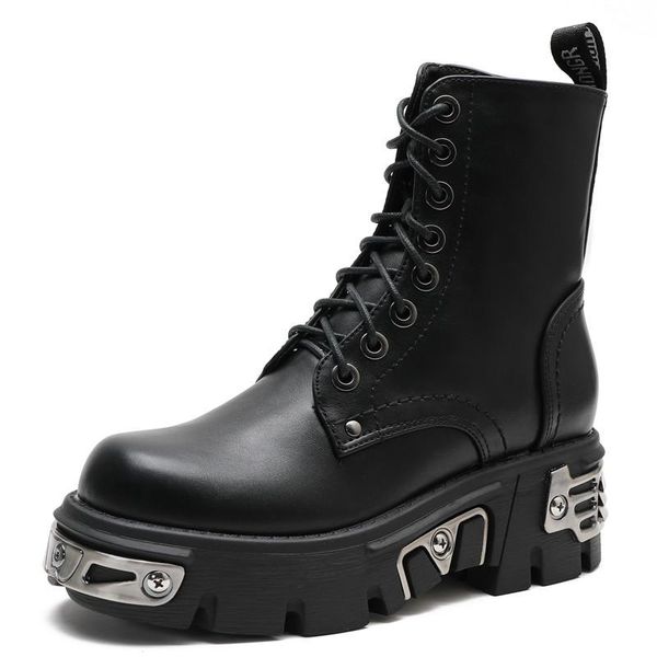 boots punk gothic platform women's motorcycle autumn winter rock female ankle handmade metal decoration ladies shoes, Black
boots punk gothic platform women's motorcycle autumn winter rock female ankle handmade metal decoration ladies shoes, Black