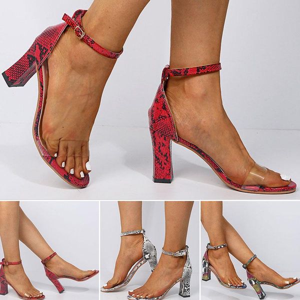 women ankle strap sandals snake print square high heel shoes pointed toe female summer pu leather red, Black
women ankle strap sandals snake print square high heel shoes pointed toe female summer pu leather red, Black