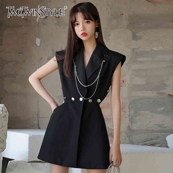 elegant black vest for women lapel sleeveless hollow out patchwork chain coats female summer fashion style 210524, Black;white
elegant black vest for women lapel sleeveless hollow out patchwork chain coats female summer fashion style 210524, Black;white