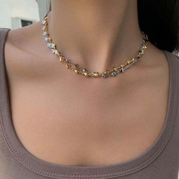 chokers european and american niche heart-shaped choker retro temperament folding neck chain women love pendant collarbone necklace, Golden;silver
chokers european and american niche heart-shaped choker retro temperament folding neck chain women love pendant collarbone necklace, Golden;silver