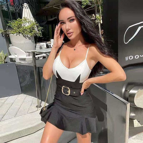 summer bandage dress ladies halter bodycon spaghetti belt banquet sleeveless short club party 210527, Black;gray
summer bandage dress ladies halter bodycon spaghetti belt banquet sleeveless short club party 210527, Black;gray
