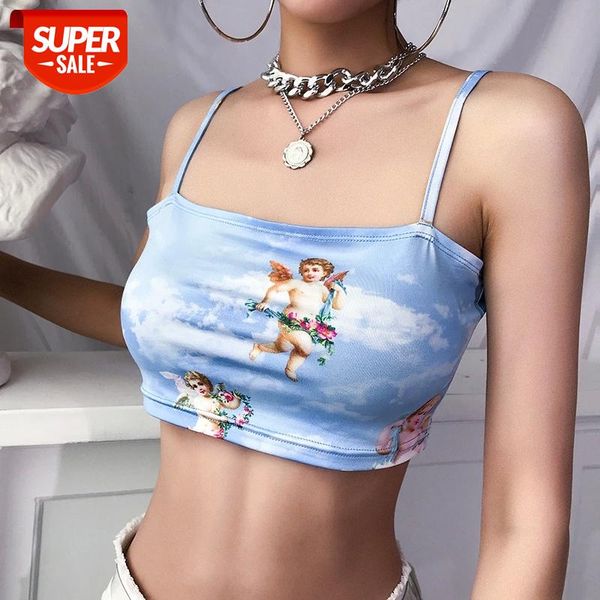 2020 new fashion women camisole sling vest sleeveless cold shoulder the angel of cupid print short camis female summer #up4q, White
2020 new fashion women camisole sling vest sleeveless cold shoulder the angel of cupid print short camis female summer #up4q, White