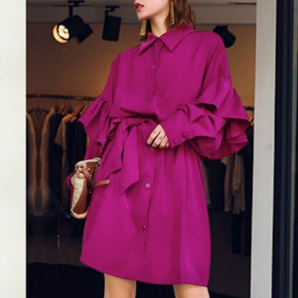 fashion ruffle shirts dress women's rose red blouse spring autumn petal sleeve shirt female bowknot blusas plus size 210603, White
fashion ruffle shirts dress women's rose red blouse spring autumn petal sleeve shirt female bowknot blusas plus size 210603, White