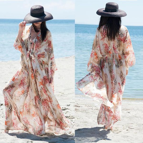 women's swimwear long beach dress 2021 women bikini cover ups chiffon cardigan loose up swimsuit tunic, White;black
women's swimwear long beach dress 2021 women bikini cover ups chiffon cardigan loose up swimsuit tunic, White;black