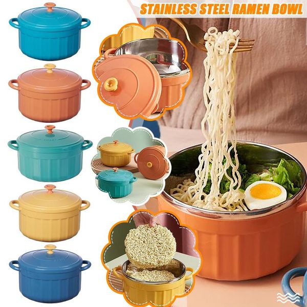 bowls stainless steel fresh-keeping preservation bowl lid double insulation lunch pot thermal soup tableware #t2p
bowls stainless steel fresh-keeping preservation bowl lid double insulation lunch pot thermal soup tableware #t2p
