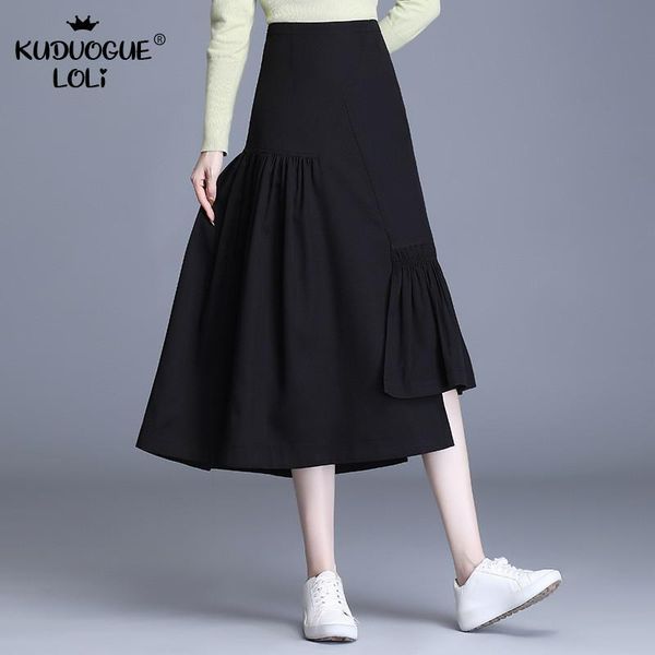 skirts irregular pleated black skirt women midi long high waist a-line casual large swing spring summer elegant female ol autumn
skirts irregular pleated black skirt women midi long high waist a-line casual large swing spring summer elegant female ol autumn