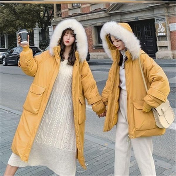 women's down & parkas solid color women 2021 black winter coat casual loose cotton midi jackets fashion korean style warm coats y470
women's down & parkas solid color women 2021 black winter coat casual loose cotton midi jackets fashion korean style warm coats y470
