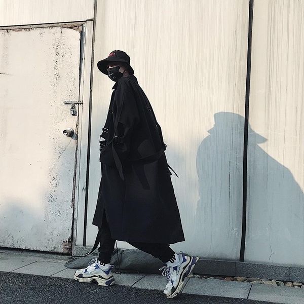 women's trench coats yamamoto yaosi dark functional style men's and heavy industry design spring autumn leisure loose medium lengt, Tan;black
women's trench coats yamamoto yaosi dark functional style men's and heavy industry design spring autumn leisure loose medium lengt, Tan;black