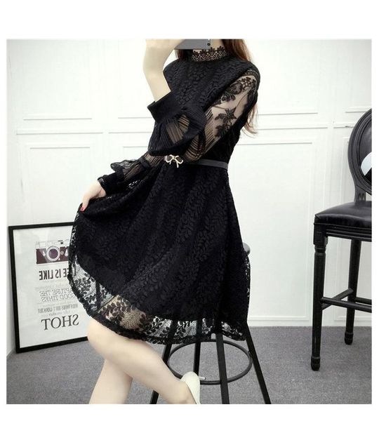 casual dresses elegant lace transparent dress embroidery floral long-sleeved white high waist ruffled office lady autumn spring, Black;gray
casual dresses elegant lace transparent dress embroidery floral long-sleeved white high waist ruffled office lady autumn spring, Black;gray