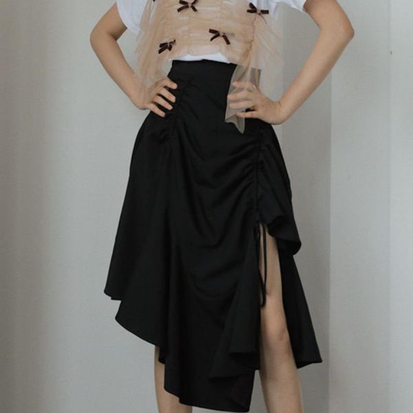 skirts black high waist for women 2021 spring summer casual irregular split skirt ladies fashion streetwear c623
skirts black high waist for women 2021 spring summer casual irregular split skirt ladies fashion streetwear c623