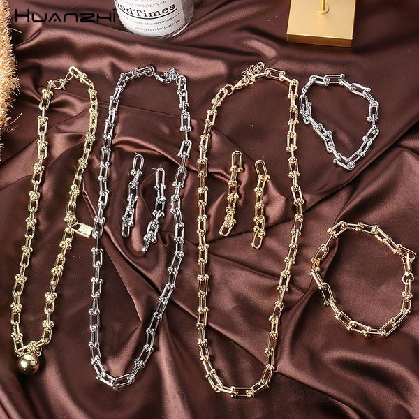 trendy punk metallic geometric u shaped chain buckle necklaces choker bracelets for women and men jewellery chains, Silver
trendy punk metallic geometric u shaped chain buckle necklaces choker bracelets for women and men jewellery chains, Silver