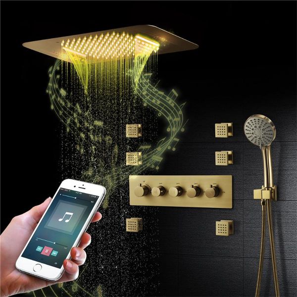 bathroom shower sets tuqiu music led faucet brushed gold rain tap waterfall concealed mixer speaker
bathroom shower sets tuqiu music led faucet brushed gold rain tap waterfall concealed mixer speaker