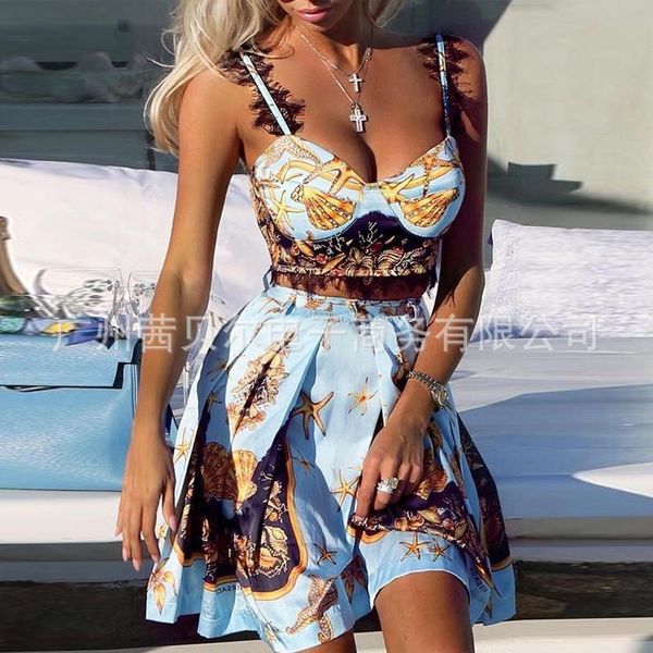 women's tracksuits 2 piece set women off shoulder lace straps crop print high waist midi skirt 2021 autumn, Gray
women's tracksuits 2 piece set women off shoulder lace straps crop print high waist midi skirt 2021 autumn, Gray