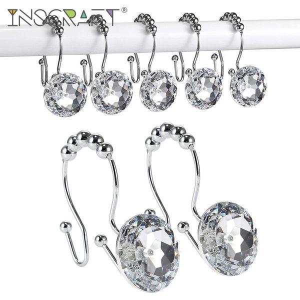 pcs crystal shower curtain rings rust proof double hooks decorative rhinestones gem bathroom accessories set curtains
pcs crystal shower curtain rings rust proof double hooks decorative rhinestones gem bathroom accessories set curtains