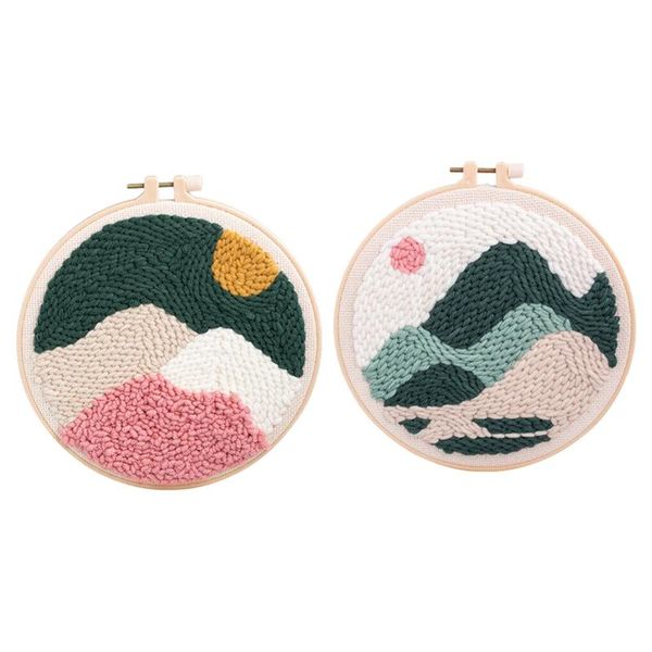 pack of 2 punch needle embroidery kit soft yarn diy needlework scenery pattern cross stitch for beginner other arts and crafts
pack of 2 punch needle embroidery kit soft yarn diy needlework scenery pattern cross stitch for beginner other arts and crafts
