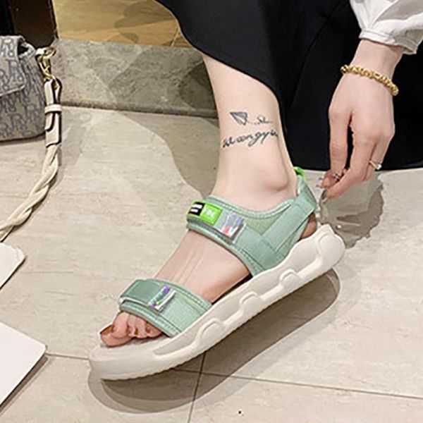 sandals women sports female ins 2021 summer net red korean version of the student flat women's shoes, Black
sandals women sports female ins 2021 summer net red korean version of the student flat women's shoes, Black