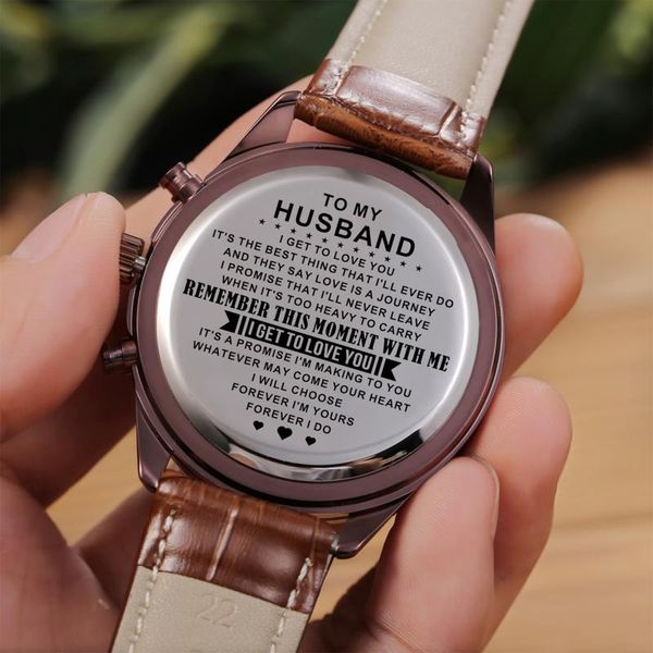 wristwatches to my husband personal custom leather watch gifts personalized men wood wristwatch 30m waterproof business leisure, Slivery;brown
wristwatches to my husband personal custom leather watch gifts personalized men wood wristwatch 30m waterproof business leisure, Slivery;brown