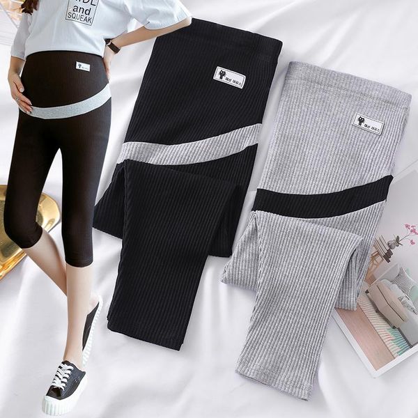 summer maternity cropped leggings cotton threaded solid belly skinny seventh pants for pregnancy women pregnant bottoms clothes, White
summer maternity cropped leggings cotton threaded solid belly skinny seventh pants for pregnancy women pregnant bottoms clothes, White