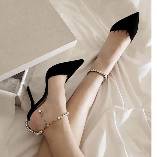 luxurious ladies dress shoes pumps women's high heels crystals ankle strap point toe saeda 100mm crystal-embellished satin pumps elegan, Black
luxurious ladies dress shoes pumps women's high heels crystals ankle strap point toe saeda 100mm crystal-embellished satin pumps elegan, Black