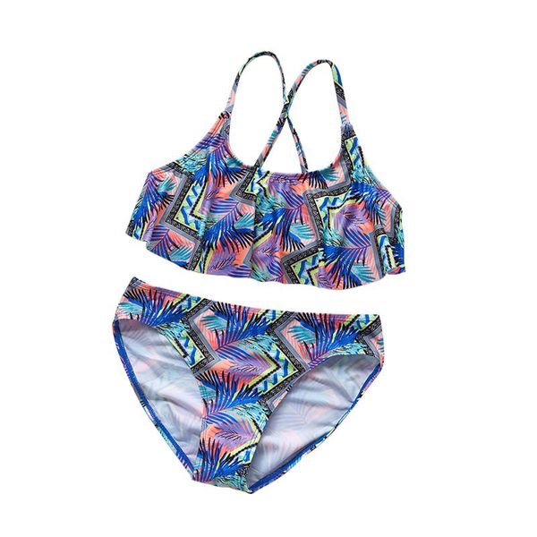 summer girls sleeveless leaf print tassel beach split swimsuit bikini set teenager sets falbala children wear one-pieces, Black
summer girls sleeveless leaf print tassel beach split swimsuit bikini set teenager sets falbala children wear one-pieces, Black