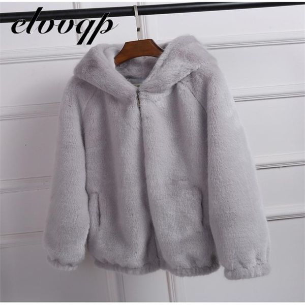 women autumn winter faux fur coat with hood female fashion casual loose artificial fur jacket fake rabbit fur outwear 211009, Black 
women autumn winter faux fur coat with hood female fashion casual loose artificial fur jacket fake rabbit fur outwear 211009, Black