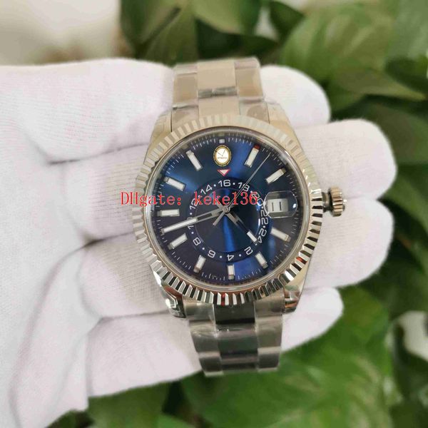 ai watches men wristwatches 326934 904l stainless luminescent 42mm blue dial gmt month red dot working sapphire cal.9001 movement mechanical, Slivery;brown
ai watches men wristwatches 326934 904l stainless luminescent 42mm blue dial gmt month red dot working sapphire cal.9001 movement mechanical, Slivery;brown