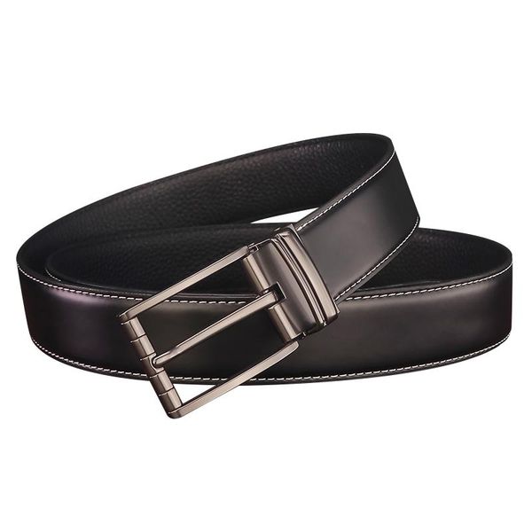 belts pin buckle belt for men genuine leather fashion male waist strap 3.3cm ceinture homme, Black;brown
belts pin buckle belt for men genuine leather fashion male waist strap 3.3cm ceinture homme, Black;brown