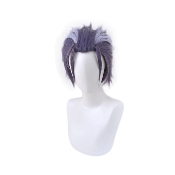 division rap battle drb hypnosis mic tsutsujimori rosho purple mixed short synthetic hair halloween party costume cosplay wigs, Black
division rap battle drb hypnosis mic tsutsujimori rosho purple mixed short synthetic hair halloween party costume cosplay wigs, Black