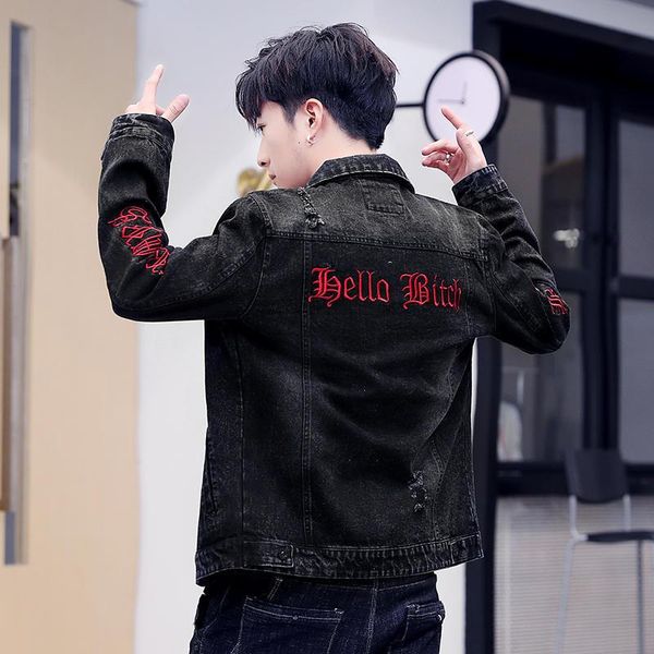 men's jackets wholesale 2021 fashion mens casual teenager ripped denim jacket spring autumn korean 3d embroidery handsome clothes, Black;brown
men's jackets wholesale 2021 fashion mens casual teenager ripped denim jacket spring autumn korean 3d embroidery handsome clothes, Black;brown