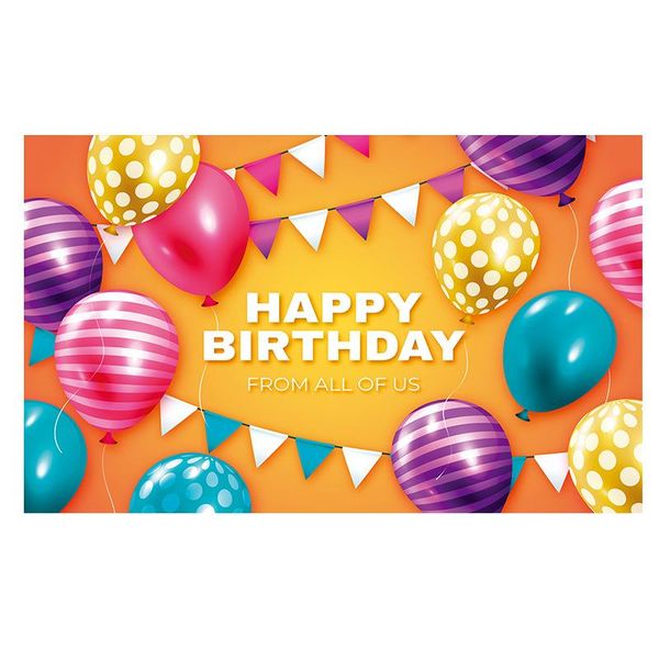 110x180cm happy birthday party background baby shower kids decoration colorful balloon ribbon
110x180cm happy birthday party background baby shower kids decoration colorful balloon ribbon