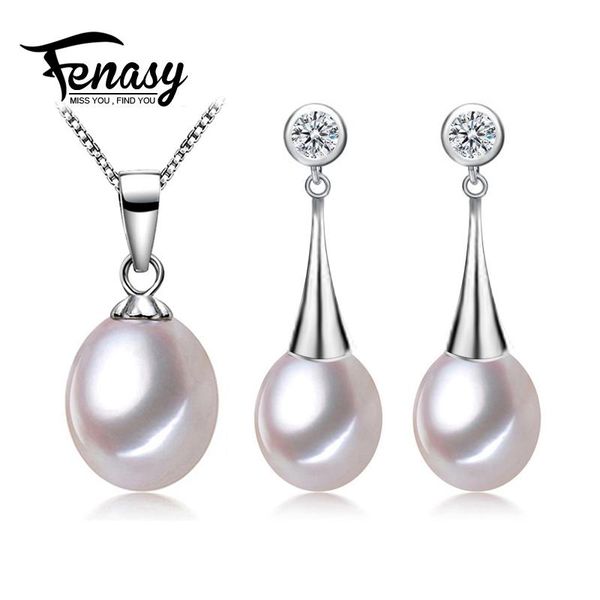 sterling silver jewelry sets natural pearl drop earrings office classic pendant necklace chain necklaces for women bracelet, &, Black
sterling silver jewelry sets natural pearl drop earrings office classic pendant necklace chain necklaces for women bracelet, &, Black