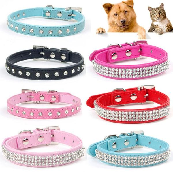 dog collars & leashes colorful row rhinestones decor soft pu leather puppy pet small collar accessories harnesses
dog collars & leashes colorful row rhinestones decor soft pu leather puppy pet small collar accessories harnesses