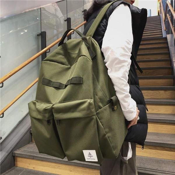 backpack mochilas multifunctional green tooling harajuku university student bag male high-capacity computer travel
backpack mochilas multifunctional green tooling harajuku university student bag male high-capacity computer travel