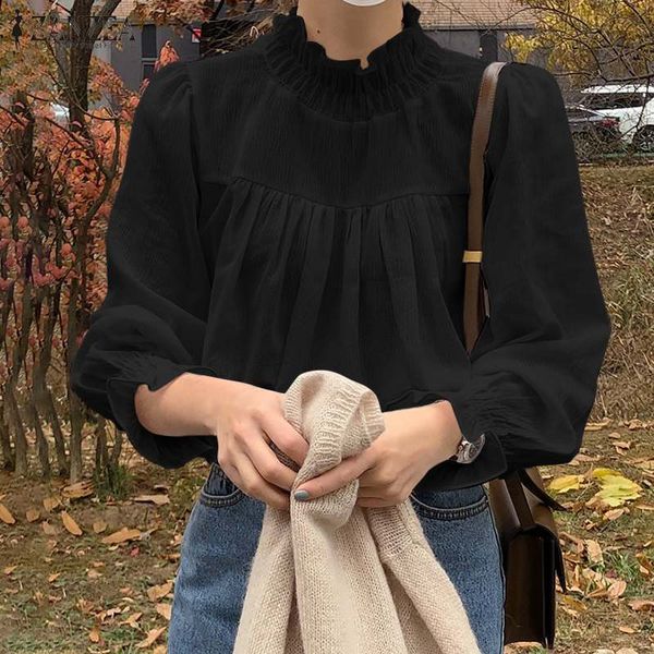 blouses fashion ruffle turtleneck blouse women 2021 ol spring pleated puff sleeve shirts casual female solid blusa plus size, White
blouses fashion ruffle turtleneck blouse women 2021 ol spring pleated puff sleeve shirts casual female solid blusa plus size, White