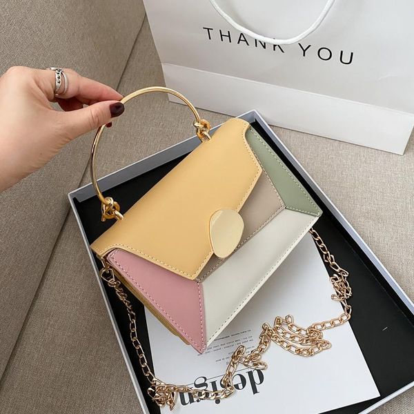 evening bags contrasting color stitching women's shoulder bag chain crossbody fashion ring handbag and purse female pu leather square
evening bags contrasting color stitching women's shoulder bag chain crossbody fashion ring handbag and purse female pu leather square