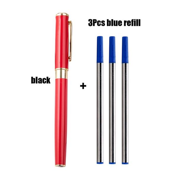 ballpoint pens 1+3pcs luxury metal gel pen 0.5mm tip roller el business writing school office supplies, Blue;orange
ballpoint pens 1+3pcs luxury metal gel pen 0.5mm tip roller el business writing school office supplies, Blue;orange