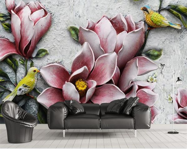 wallpapers drop custom large flower po mural wallpaper 3d embossed magnolia bird background wall painting paper home decor
wallpapers drop custom large flower po mural wallpaper 3d embossed magnolia bird background wall painting paper home decor