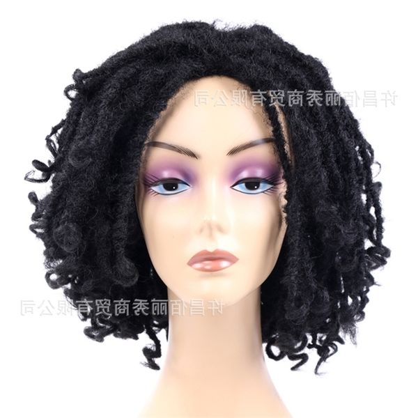 solid braid non dirty small roll short chemical fiber wig headset dreamlock wigs xu changzhi, Black
solid braid non dirty small roll short chemical fiber wig headset dreamlock wigs xu changzhi, Black