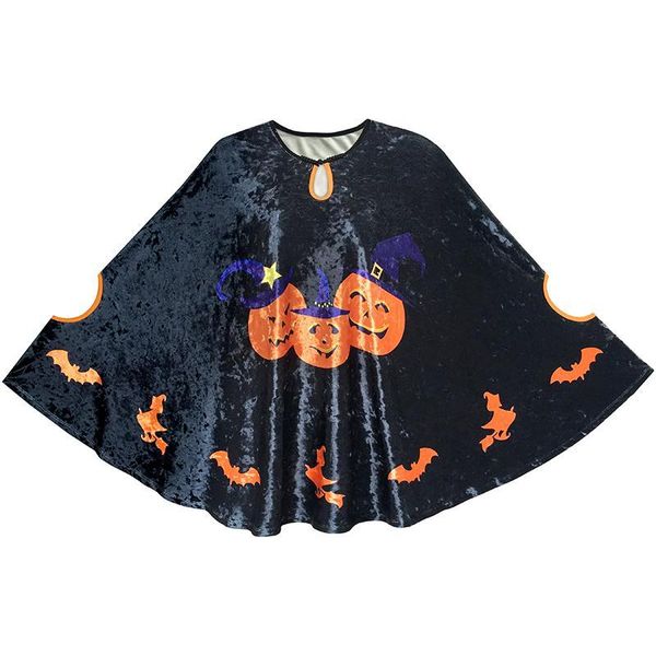 girl's dresses halloween cape velvet cloak pumpkin witch bat costumes wizard 2021 summer princess wedding party kids clothes size 4-12, Red;yellow
girl's dresses halloween cape velvet cloak pumpkin witch bat costumes wizard 2021 summer princess wedding party kids clothes size 4-12, Red;yellow
