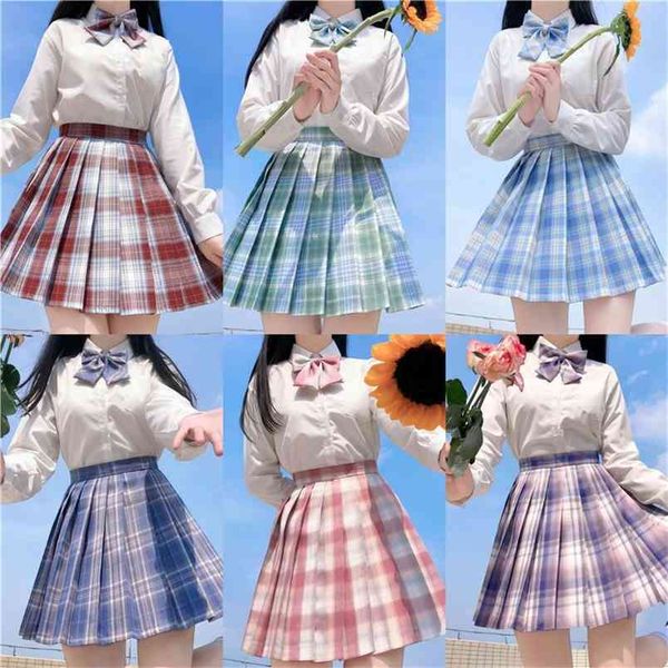 summer japanese simple plaid wild loose plus size college style casual women a-line pleated short skirt 210527, Black
summer japanese simple plaid wild loose plus size college style casual women a-line pleated short skirt 210527, Black