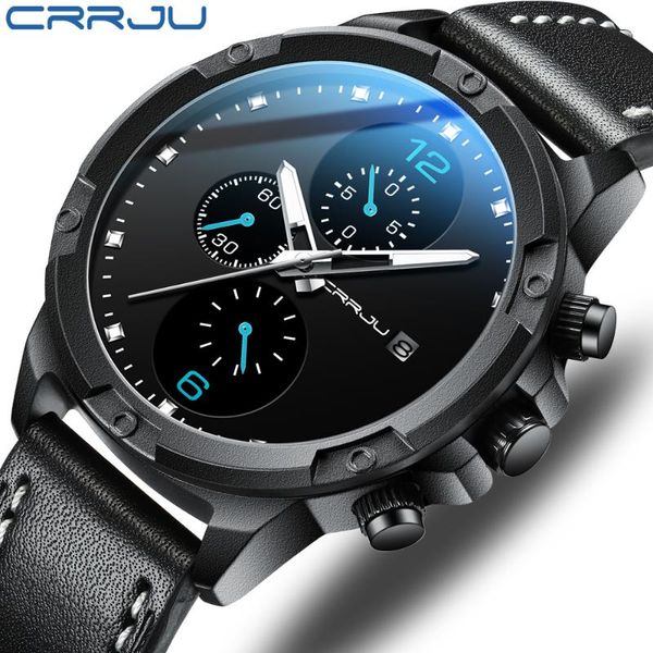 wristwatches crrju watch mens watches men casual leather waterproof chronograph sport quartz clock relogio masculino, Slivery;brown
wristwatches crrju watch mens watches men casual leather waterproof chronograph sport quartz clock relogio masculino, Slivery;brown