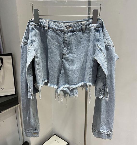 summer classic brand letter embroidery fashion waist coat design casual versatile pants denim shorts women a2 women's jeans, Blue
summer classic brand letter embroidery fashion waist coat design casual versatile pants denim shorts women a2 women's jeans, Blue