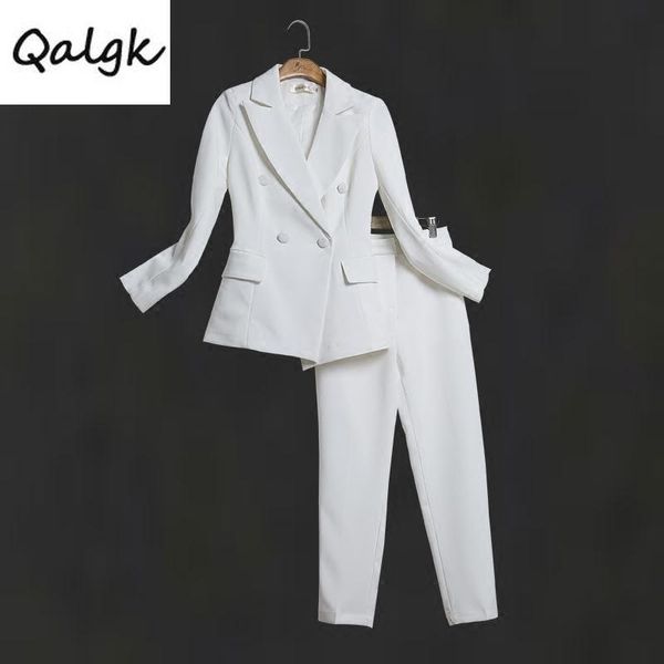 women's suits & blazers jacket suit female 2021 autumn small feet pants two sets of temperament fashion wild overalls clothes, White;black
women's suits & blazers jacket suit female 2021 autumn small feet pants two sets of temperament fashion wild overalls clothes, White;black