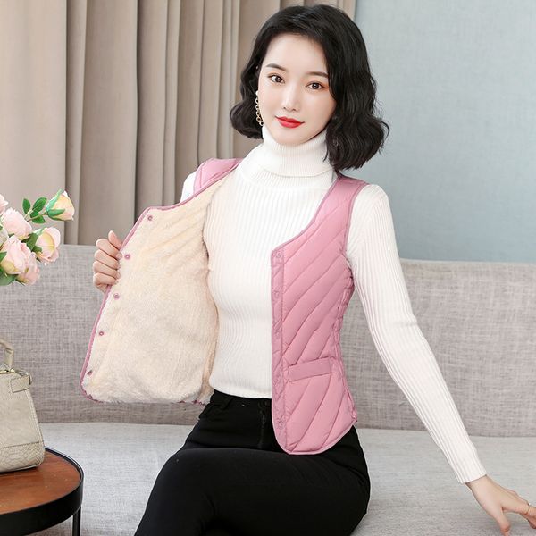 2021 autumn winter sheep cake down cotton women's vt plush thickened slim and warm vt, Black;white
2021 autumn winter sheep cake down cotton women's vt plush thickened slim and warm vt, Black;white