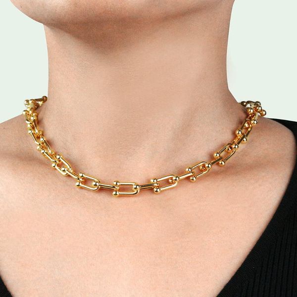 chokers goth cuban gold silver color chunky chain thick linked necklace for women minimalist neck jewelry, Golden;silver
chokers goth cuban gold silver color chunky chain thick linked necklace for women minimalist neck jewelry, Golden;silver