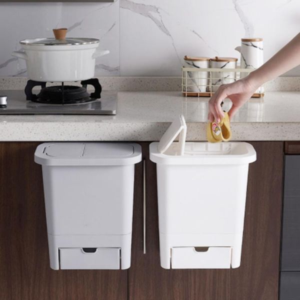 waste bins kitchen multifunctional hanging trash can with lid household drawer type storage bin box holder
waste bins kitchen multifunctional hanging trash can with lid household drawer type storage bin box holder