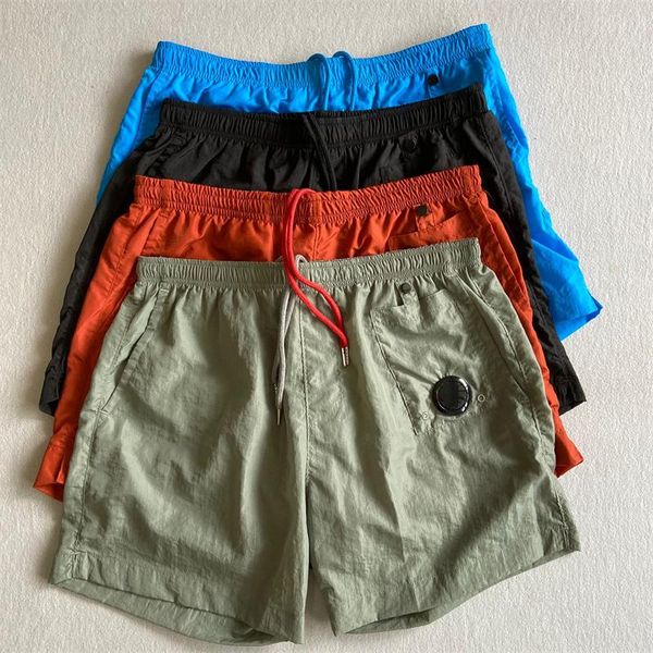 men's shorts summer tooling style quick-drying nylon, White;black