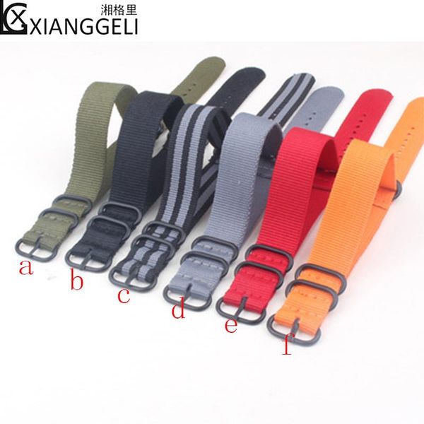 watch bands accessories nato steel circle nylon canvas belt with five-ring black buckle thick 20 24mm men's or women's strap, Black;brown
watch bands accessories nato steel circle nylon canvas belt with five-ring black buckle thick 20 24mm men's or women's strap, Black;brown